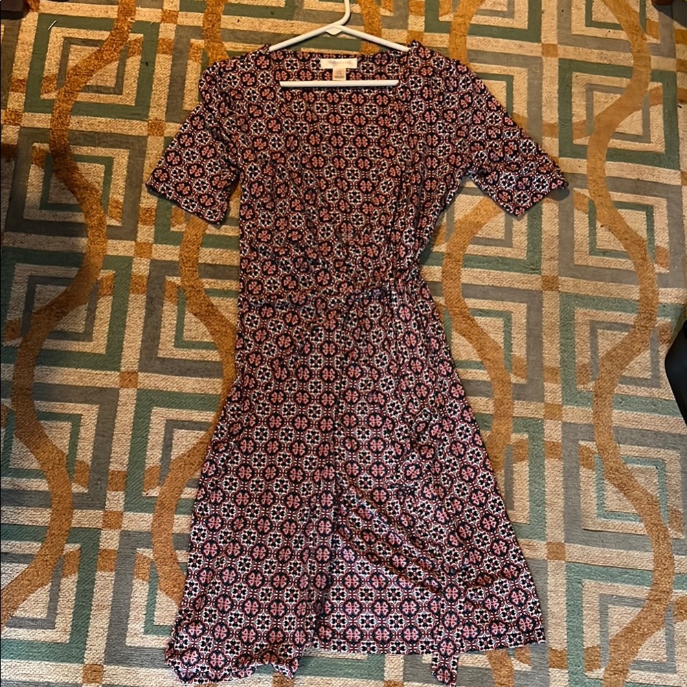 Motherhood maternity Red and Pink Sundress Midi